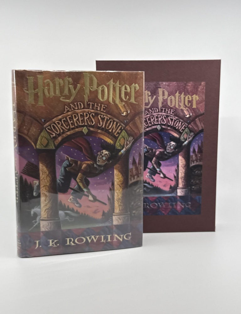 Item #1266 Harry Potter and the Sorcerer's Stone [FIRST EDITION with Custom Slipcase]. J. K Rowling.