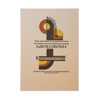 Item #214 "Bauhaus" Poster. Andre Chaves