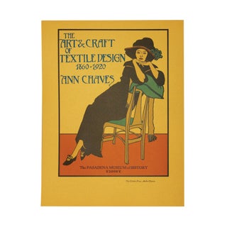 Item #215 "The Art & Craft of Textile Design 1860-1920" Poster. Andre Chaves