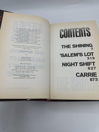 Stephen King Omnibus - THE SHINING, SALEM'S LOT, NIGHT SHIFT, CARRIE