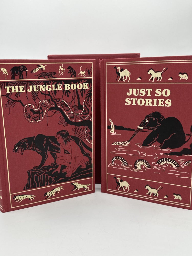 Item #765 Folio Society Jungle Book / Just So Stories 2-Volume Set. Rudyard Kipling.