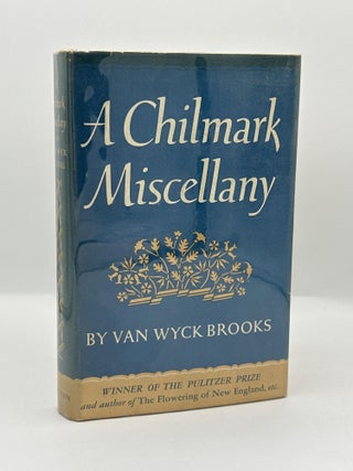 Item #767 A Chilmark Miscellany. Van Wyck Brooks
